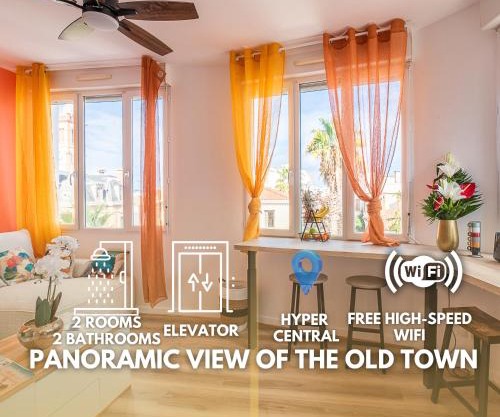 Le Cosy Perpignan Centre, 2 rooms 2 bathrooms, free WIFI, lift, central, renovated, spacious
