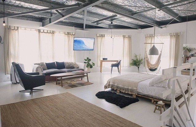 Light and airy studio