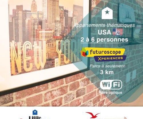 Little America - Appart Hôtel 3km Futuroscope