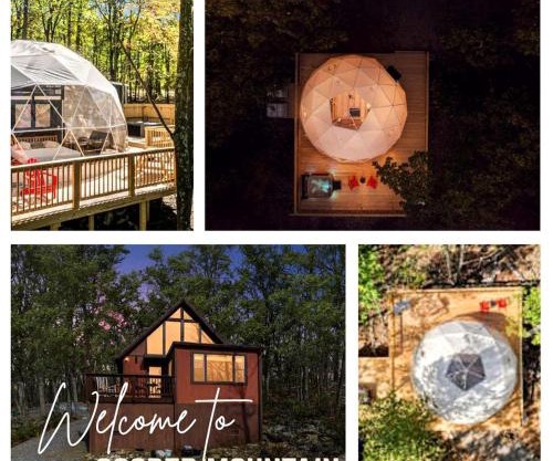 Luxury Glamping Domes & Chalet with Hot Tubs and Mountain Views in Augusta, WV