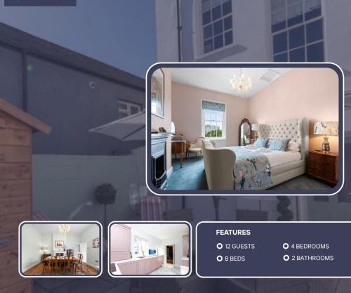 Luxury pair of Georgian apartments, hot tub, sea views, sleeps 12