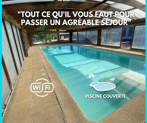 Maison de location vacance avec piscine couverte et chauffée
