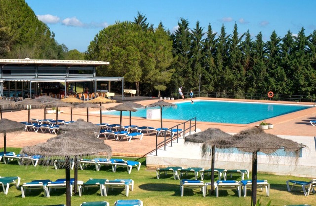 Marina Park Lagos with swimming pool and surrounding green area