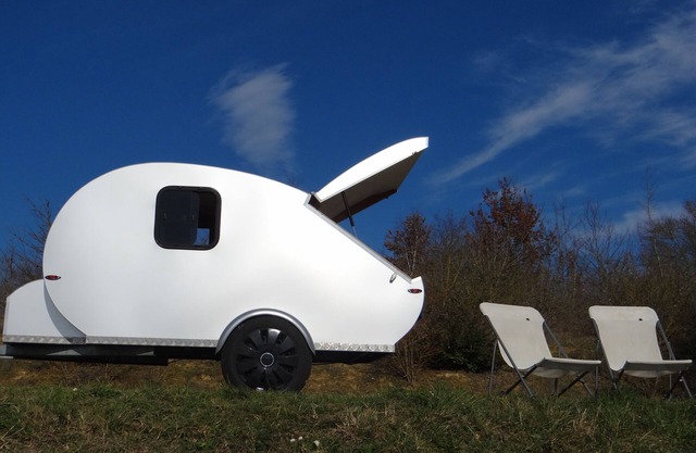 MINI CARAVANE VINTAGE TEARDROP 2 PLACES