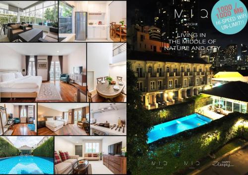 MIQ home403/Asok BTS/Resort Pool/9pax/1000MbWifi