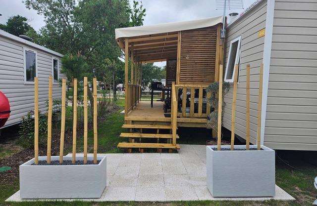 Mobil home 4/6 persons camping 4 stars "Les Viviers lège" cap ferret