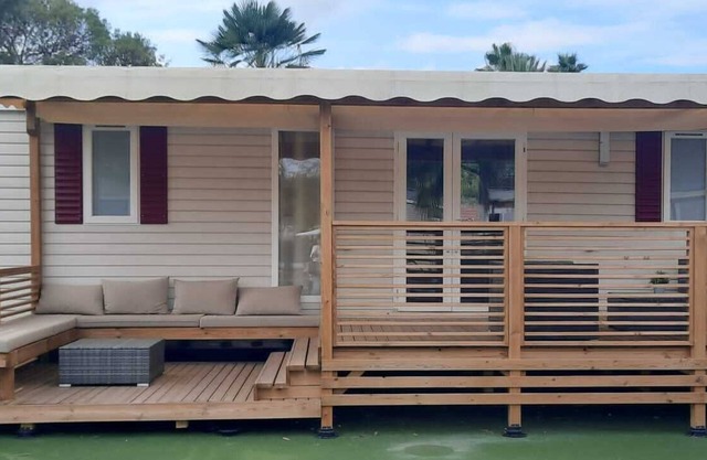 Mobilhome de luxe 40 m2 3ch 2sdb air-conditioned