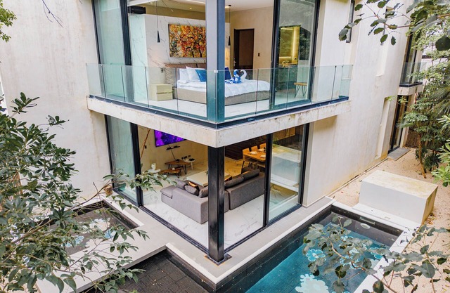 Modern 2 Level Condo Private Pool, Aldea Zama, 3 min to Tulum Beach