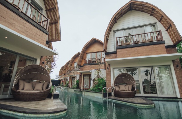 Modern Balinese architecture design 2 bed villa in Ubud