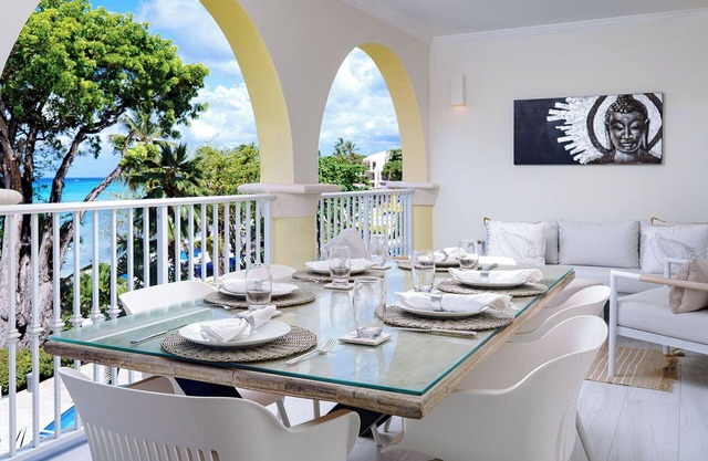 Modern Beachfront Condo with Pool - Sapphire Beach 213