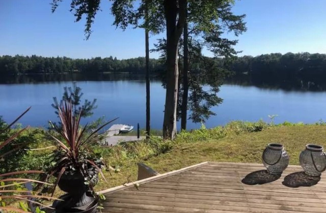 Modern cottage with lake view