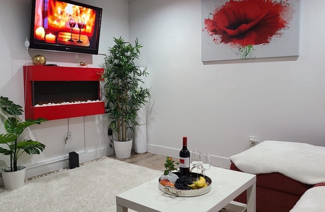 Modern, luxurious fully contained 1 bed/1 bath suite with the private entrance🎉