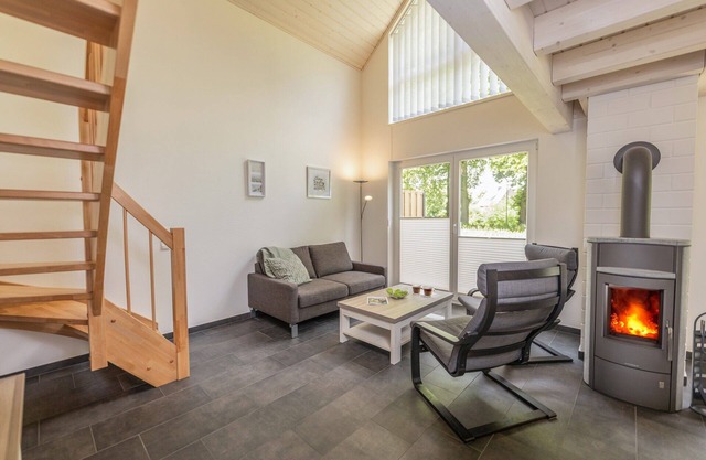 Modern vacation home with fireplace, sauna, whirlpool and large garden