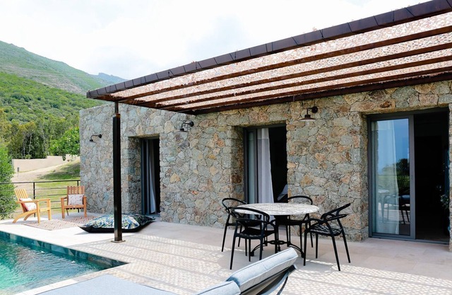 Modern villa with private pool in Corsica