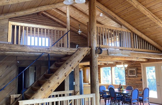 Montana Log Home on Private Acreage with Mountain Views