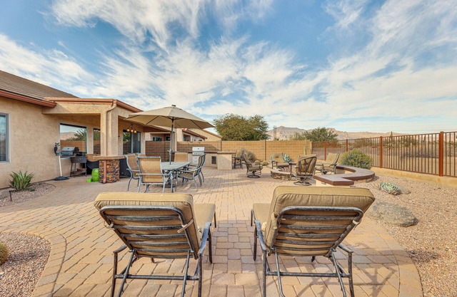 Near Hiking & Golf: Gold Canyon Home w/Fire Pit!