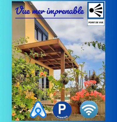 NEW Joli Studio avec Vue mer imprenable - wifi