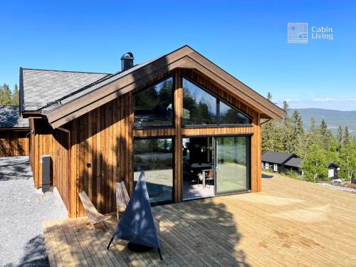 New modern cabin at Norefjell with sauna
