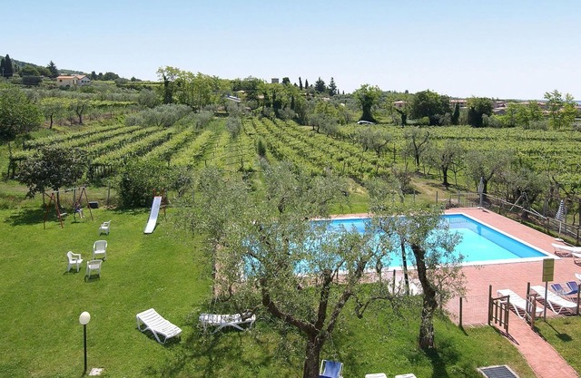 Nice apartment in villa for 4 guests with pool, WIFI, A/C, TV, panoramic view and parking