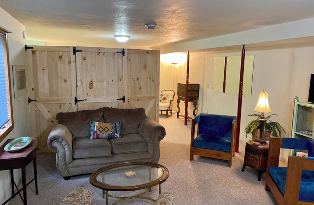 nThe Creek View Suite at Lily Bay Creek Homestead in the heart of Door County.