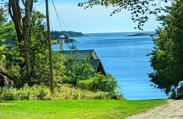Oceanfront cottage facing Fort Popham near Popham Beach.