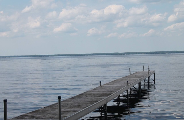 On the water with dock