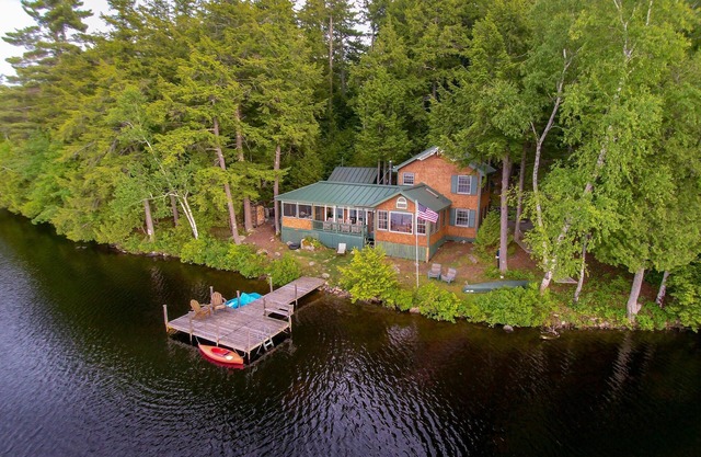 One Of Belgrade Lakes Best Kept Secrets, Very Private & 10 Feet From Waters Edge