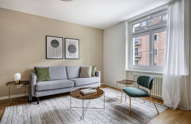 Open Wiedikon 1BR w/Private W/D, near Shops, by Blueground