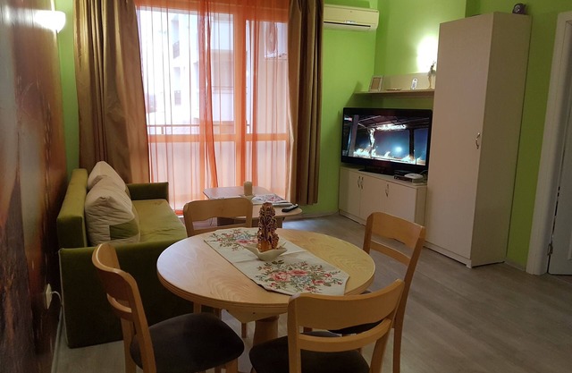 Orange flower apartment