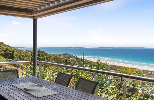 Panoramic views from this beautiful unit set high on the hill overlooking.