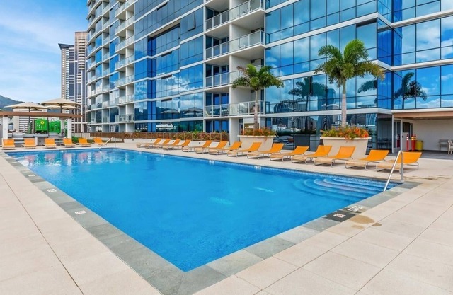 Penthouse Floor, Ocean Views, Lanai, Pool, Hot Tub, Gym, Rec-Room, & Playground