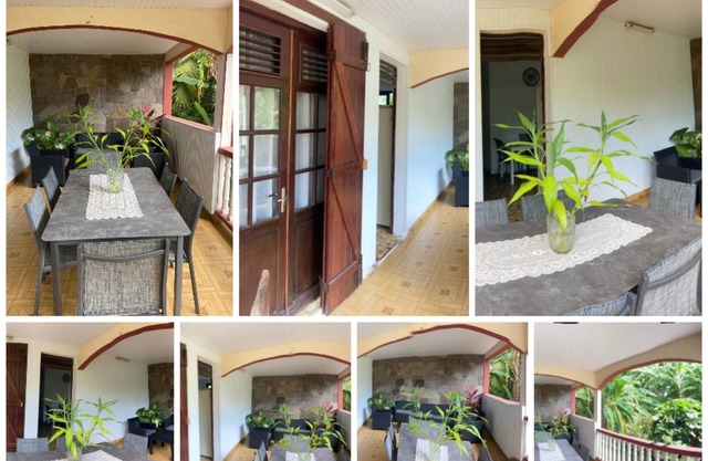 PRETTY F4 0 5 MINUTES FROM THE BLACK SAND BEACH OF GRAND-ANSE