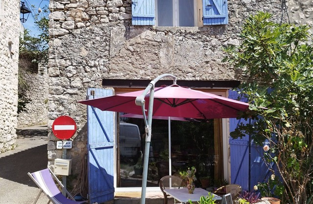 Pretty sunny village house with view and garden
