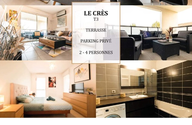 Private apartment - Terrace - Near Montpellier