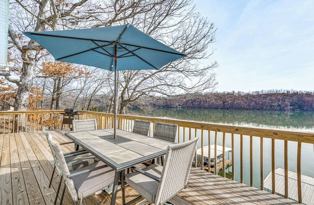 Private Dock & Decks: Lakefront Retreat in Stover!