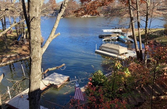 Private lakefront home with endless views