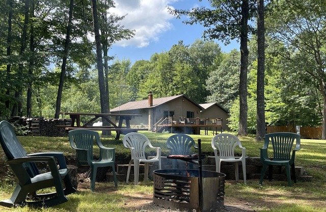 Private, spacious property located directly on the Wisconsin River