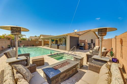 Queen Creek Home with Pool Swim, Golf and Explore!