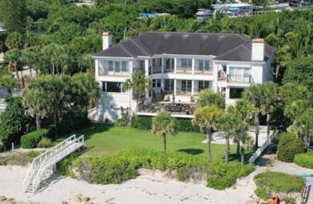 Rare private beachfront estate on Gulf of Mexico.
