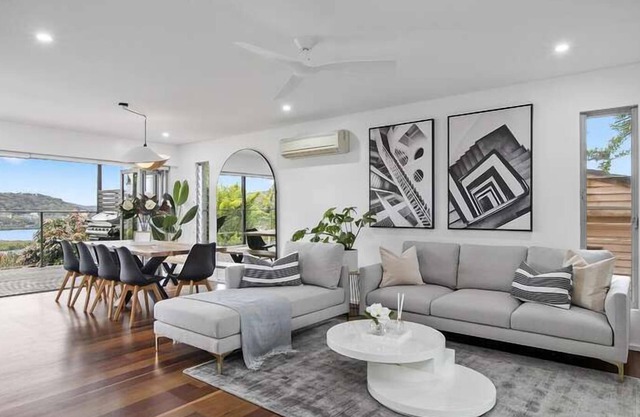 Relax in the winning combination of an architecturally designed home well positioned with a high nor