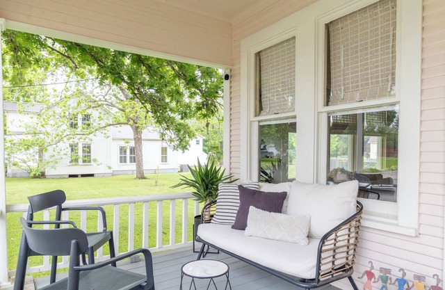 Relax on the Porch Swing | Walk to La Grange Square | Water Street Bungalow