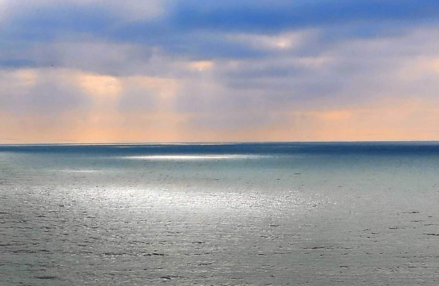 Romantic beach front view.