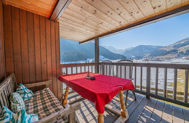 Rustic cosiness in the mountains with a terrace