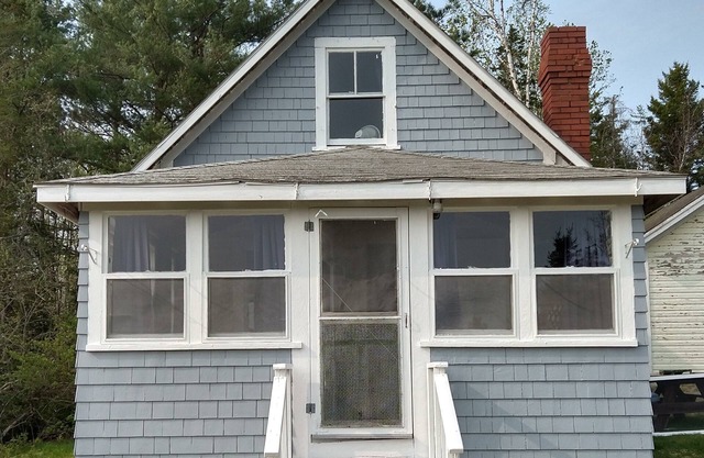 Rustic, two-story, clapboard cottage, field view, Pet-friendly, Downeast Maine