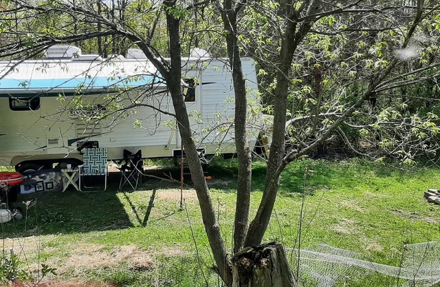 RV on Farmstead with Private Spring Fed Pond