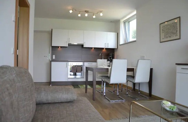 "Schlern" vacation apartment with garden, breathtaking view and organic bathing pond