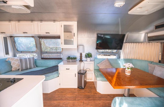 Secluded Airstream with Hot Tub, Wifi, BBQ, AC