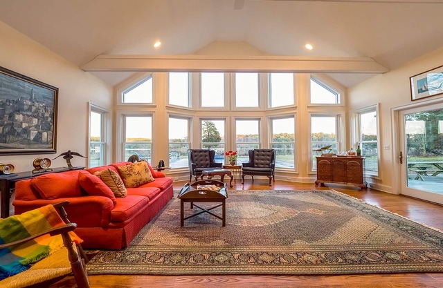 Secluded Waterfront Property on 3 acres with swimming pool and dock.