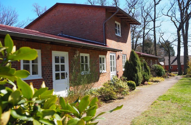 Separate bright cornflower vacation apartment on a former farm