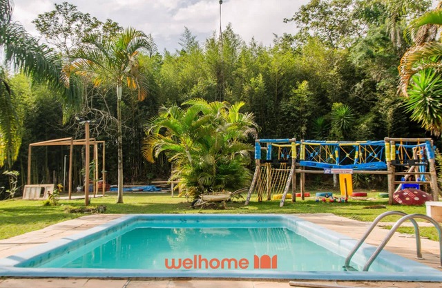 Sitio em Santa Isabel com piscina e natureza